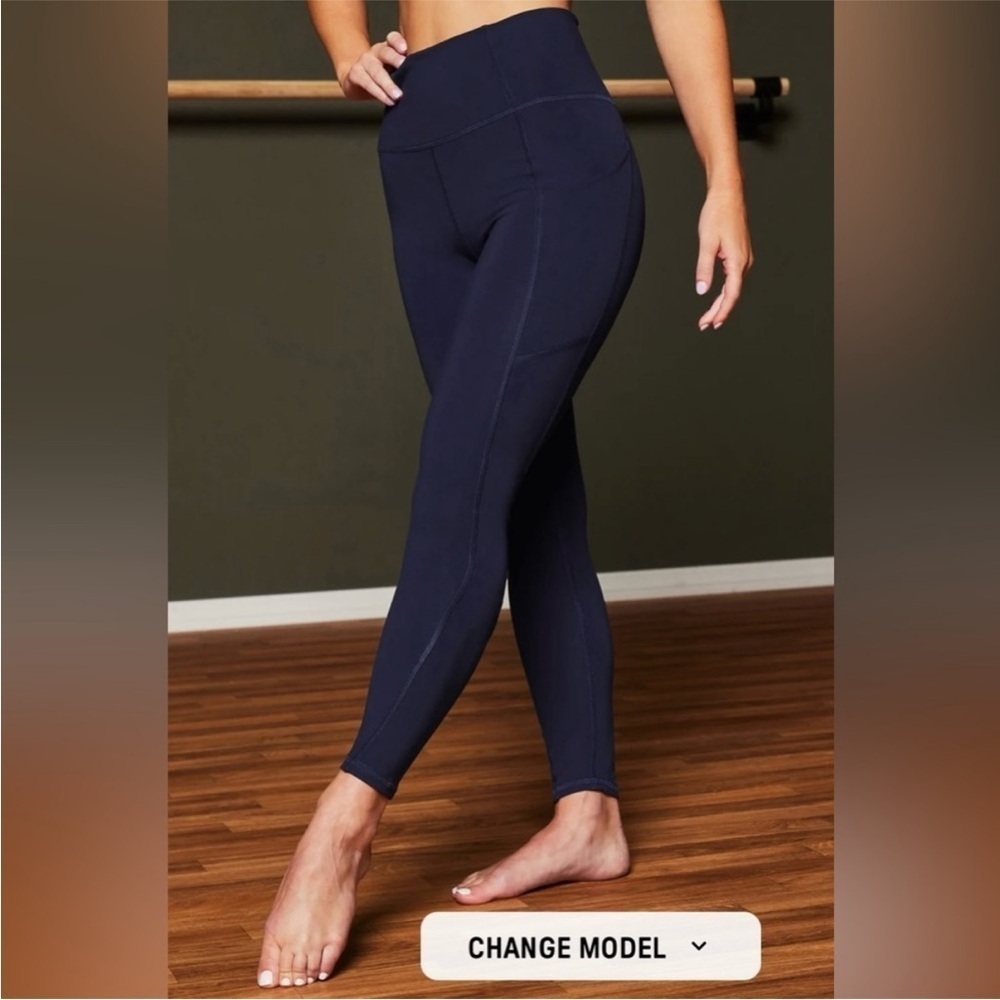 FABLETICS Navy Blue High-Waisted Legging Medium NWT